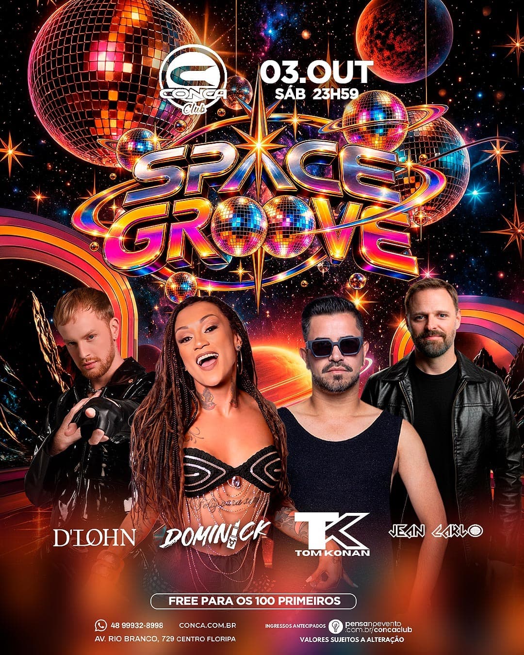 Flyer do evento de 3 out